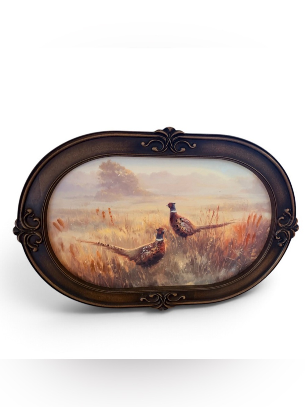 Ralph Lauren Pheasant Field Painting in Brown and Cream